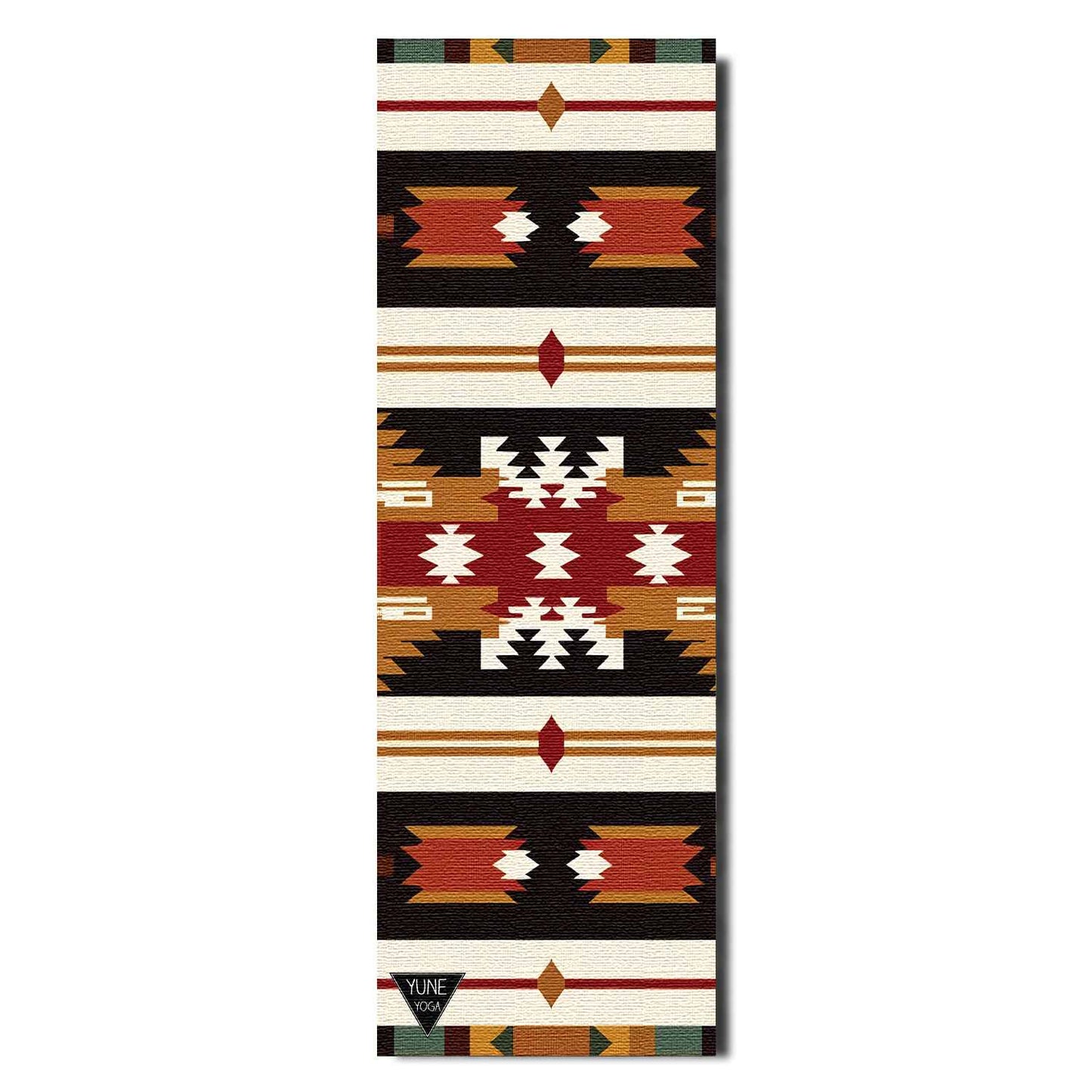 Howling Rock Yoga Mat – 6 mm Extra Thick, Double-Sided Non-Slip, Eco-Friendly PER with Striped Rock Formation Design | Yune Yoga