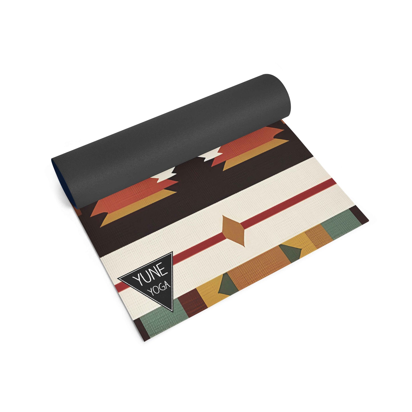 Howling Rock Yoga Mat – 6 mm Extra Thick, Double-Sided Non-Slip, Eco-Friendly PER with Striped Rock Formation Design | Yune Yoga