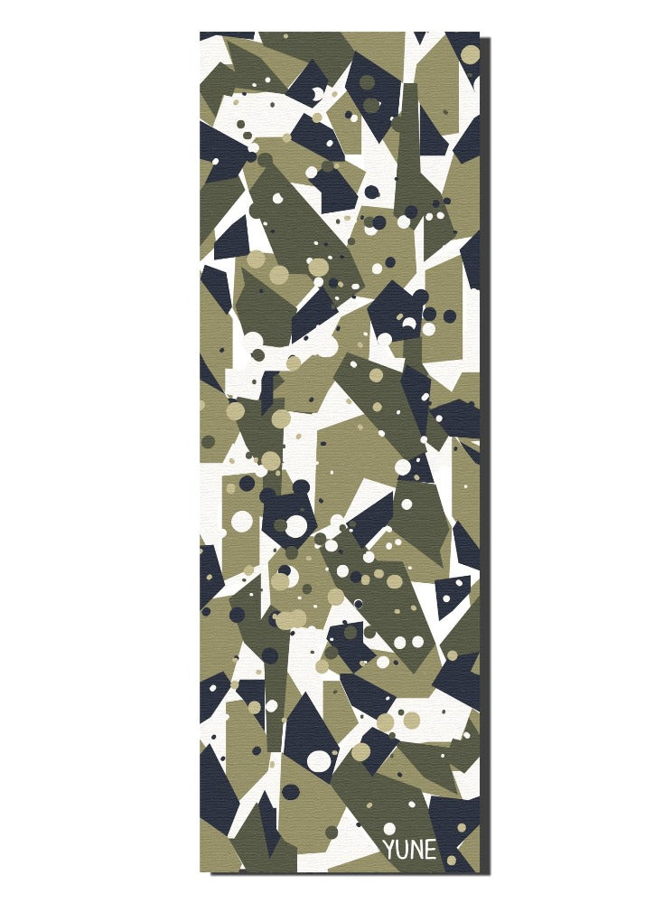 Yoga Mat | 6mm Thick | Green | Non-Slip | Eco Friendly | Yune Yoga | Granite