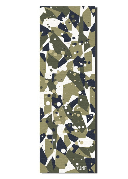 Yoga Mat | 6mm Thick | Green | Non-Slip | Eco Friendly | Yune Yoga | Granite